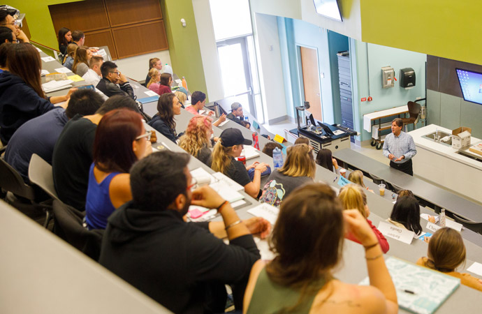 students in class